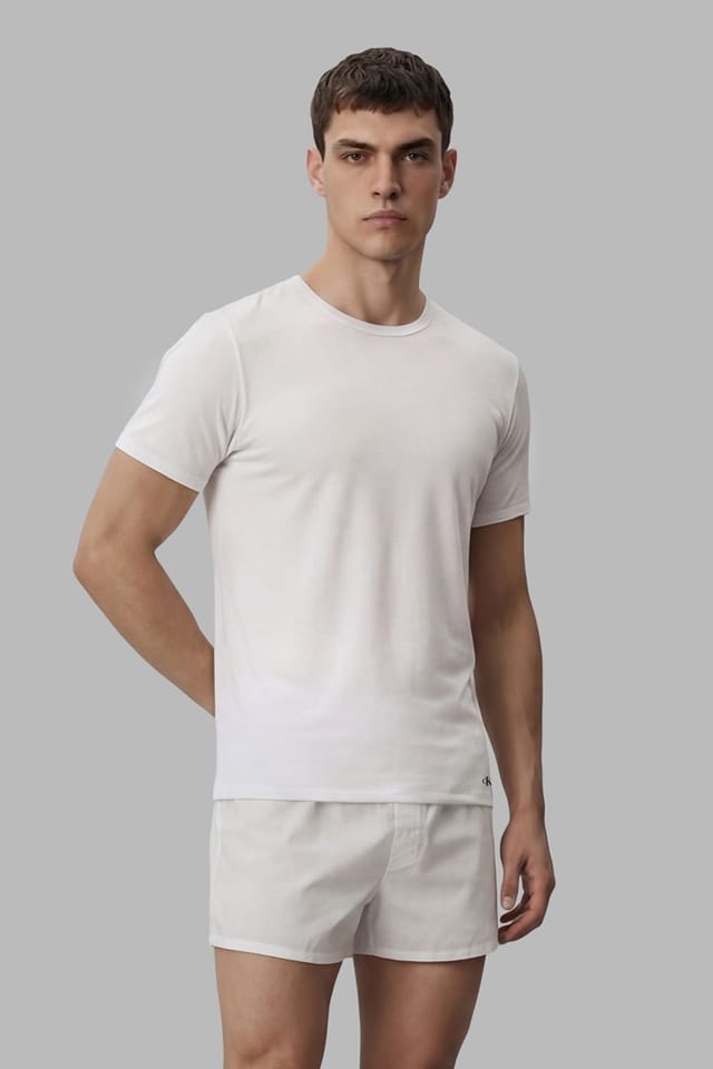 Calvin Klein Calvin Klein Men's 3 Pack Crew Neck T-Shirts - Black/Blue Descent/White - 2