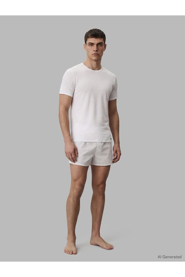 Calvin Klein Calvin Klein Men's 3 Pack Crew Neck T-Shirts - Black/Blue Descent/White - 3