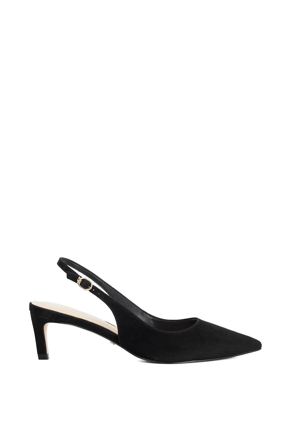 Dune London Dune London Women's Wide Fit 'Celinna' Suede Strappy Heels in Black