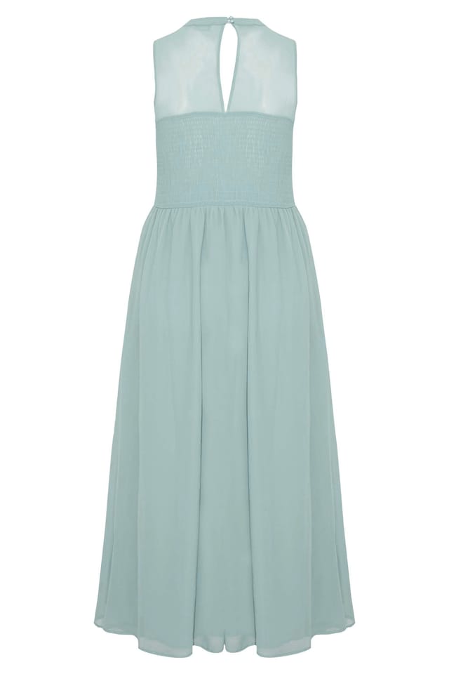 Yours Yours Women's Chiffon Maxi Dress in Pale Blue - 3