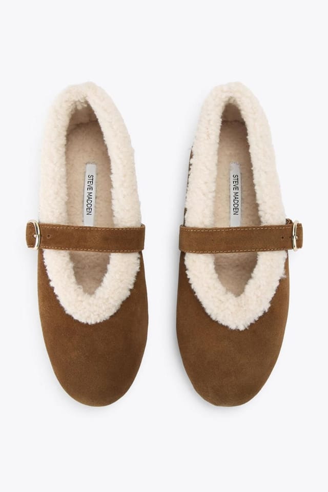 Steve Madden STEVE MADDEN Women's 'Lodge Brown' Suede Flats in Brown - 2