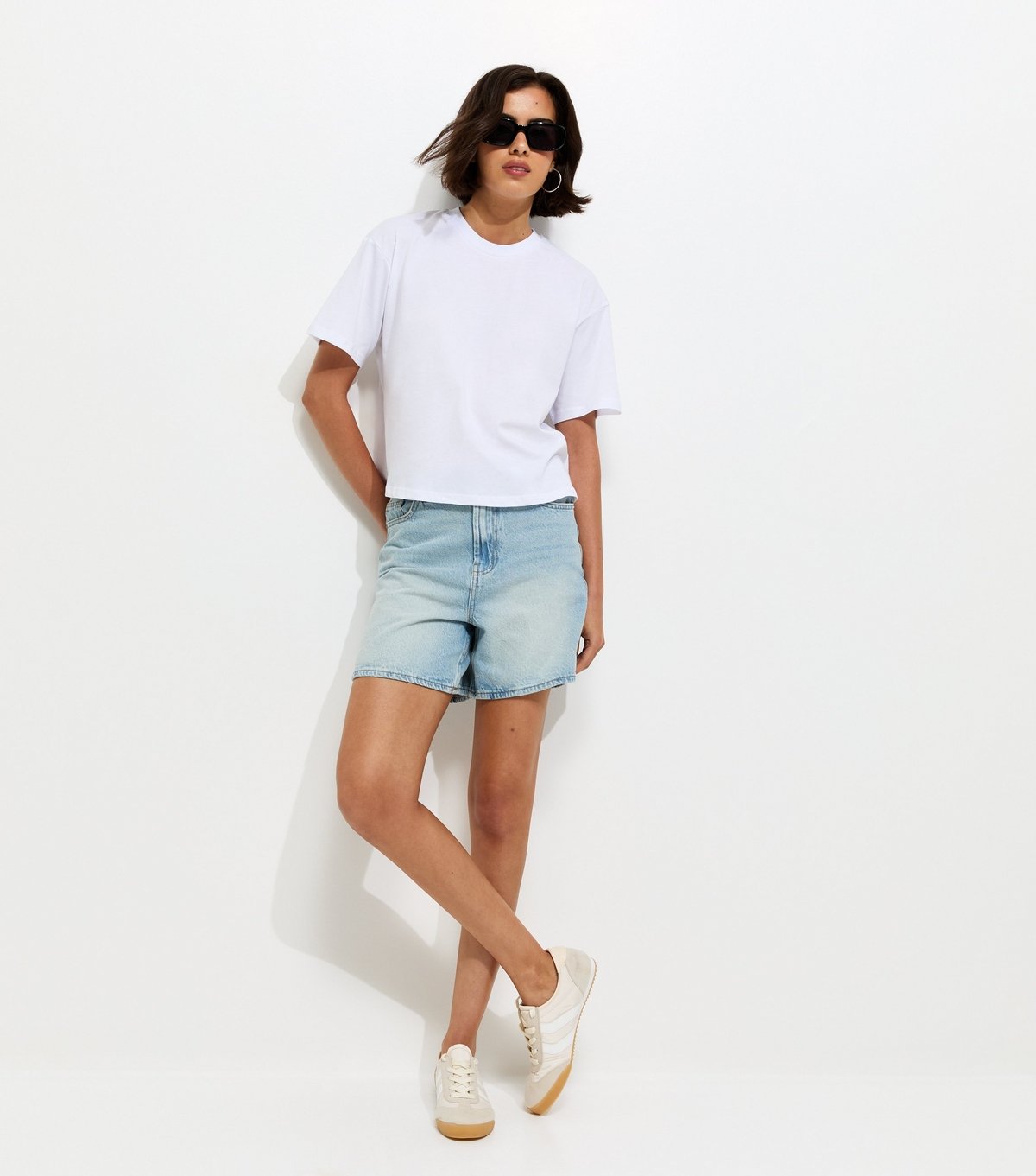 New Look Women's White Cotton Boxy T-Shirt New Look - 3