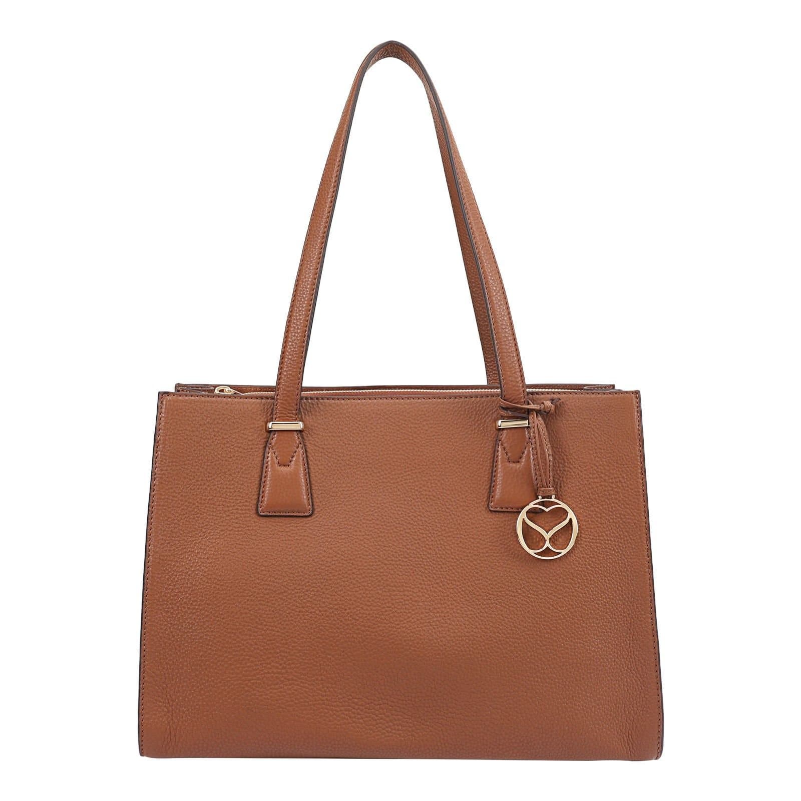 SOSANDAR SOSANDAR Brown Leather Shoulder Bag