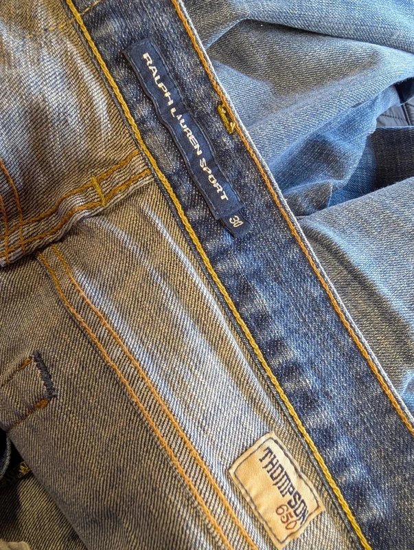 Ralph Lauren Ralph Lauren Jeans 12 W30 L31 Women Sport Thompson Slim Fit Blue Denim Zip Fly - 1