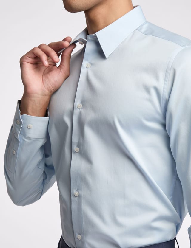 Ted Baker Ted Baker Men's Isla Core Ice Blue Slim Shirt - 3