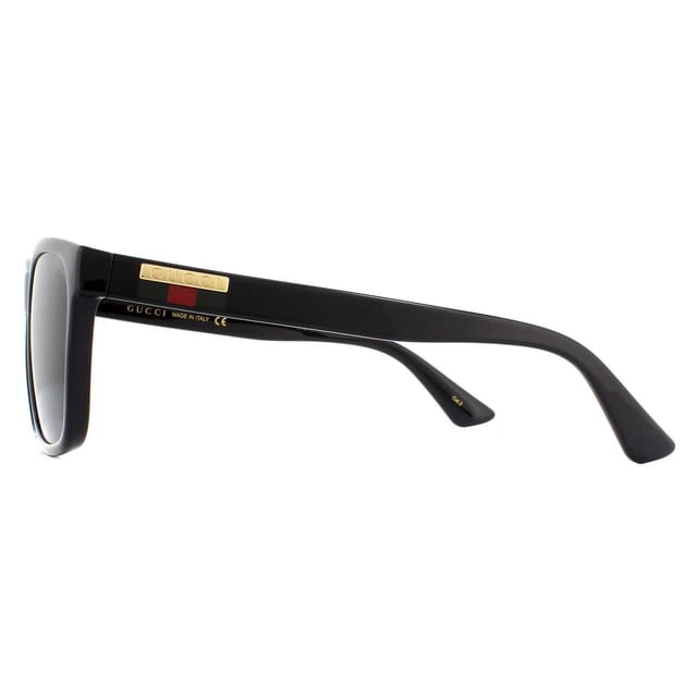 Gucci Gucci Men's Rectangle Black Grey Sunglasses - 3