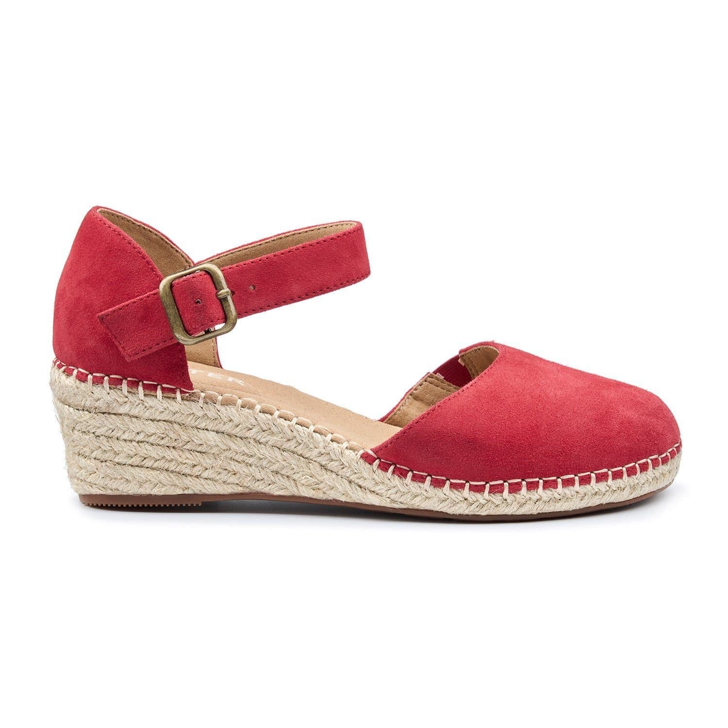 Hotter Hotter Women's 'Pacific' Wedge Sandals in Scarlet