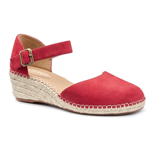 Hotter Hotter Women's 'Pacific' Wedge Sandals in Scarlet - 2