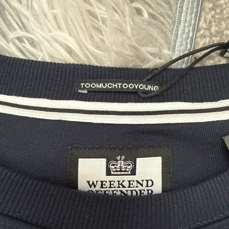 Weekend Offender BNWT Weekend Offender Mens Navy Blue Herondo Size Medium Jumper