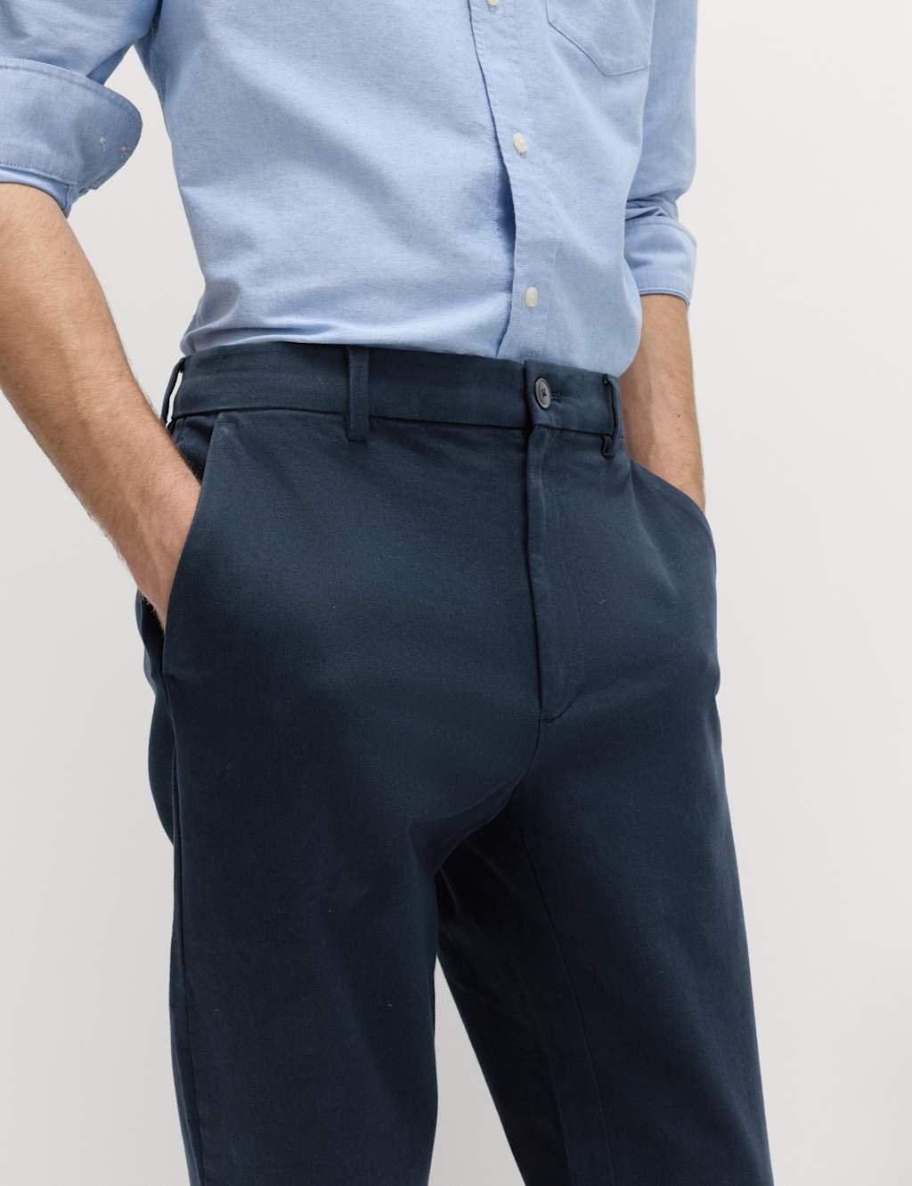 Marks & Spencer M&S The Ultimate Regular Fit Chinos Navy - 2