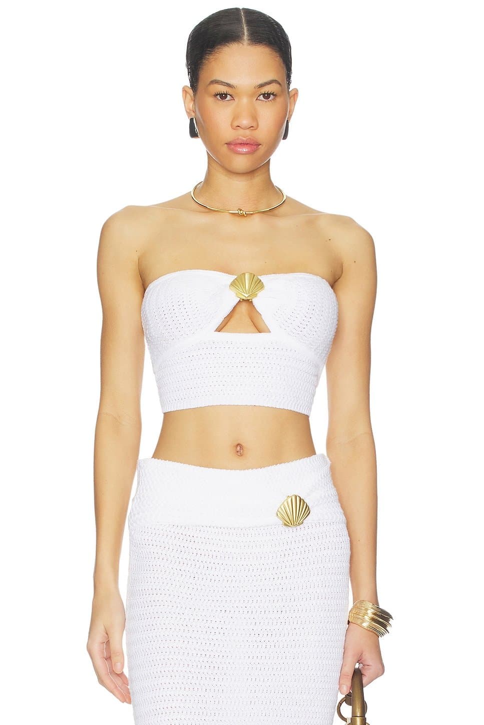 revolve Revolve Nala Crochet Top in White