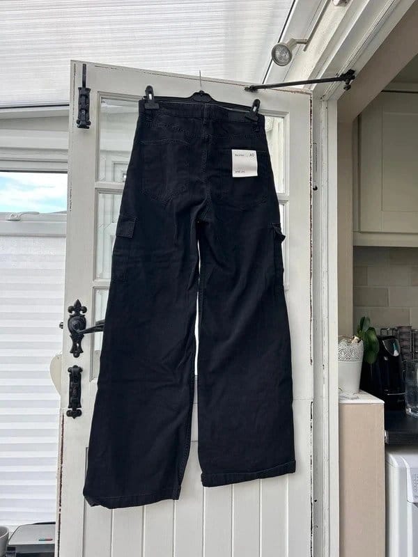 Bershka Black Cargo Pants