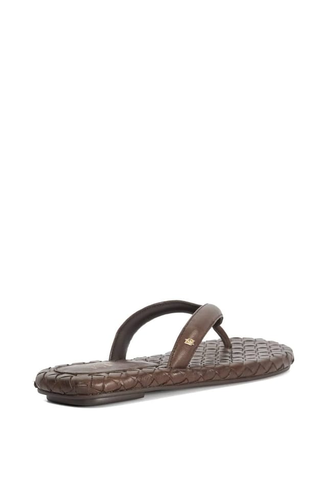 Dune London Dune London Women's 'Lunare' Leather Sandals in Brown - 3