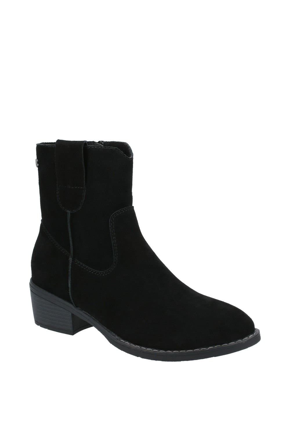Hush Puppies Hush Puppies Women's 'Iva' Suede Leather Ankle Boots in Black