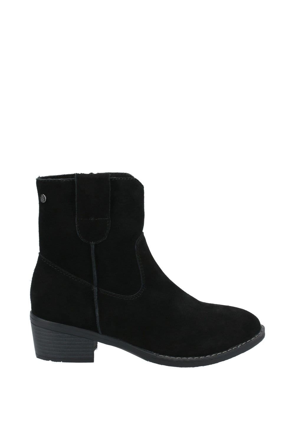 Hush Puppies Hush Puppies Women's 'Iva' Suede Leather Ankle Boots in Black - 4