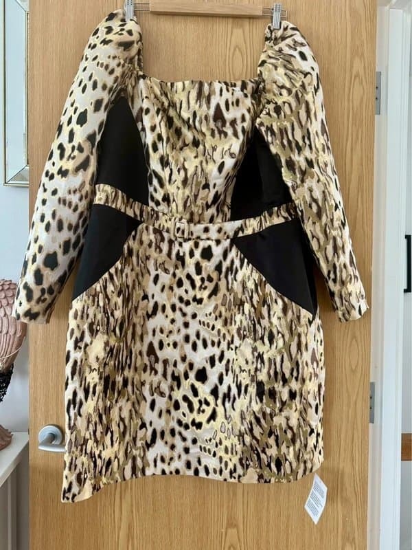 ASOS Asos Luxe leopard print dress