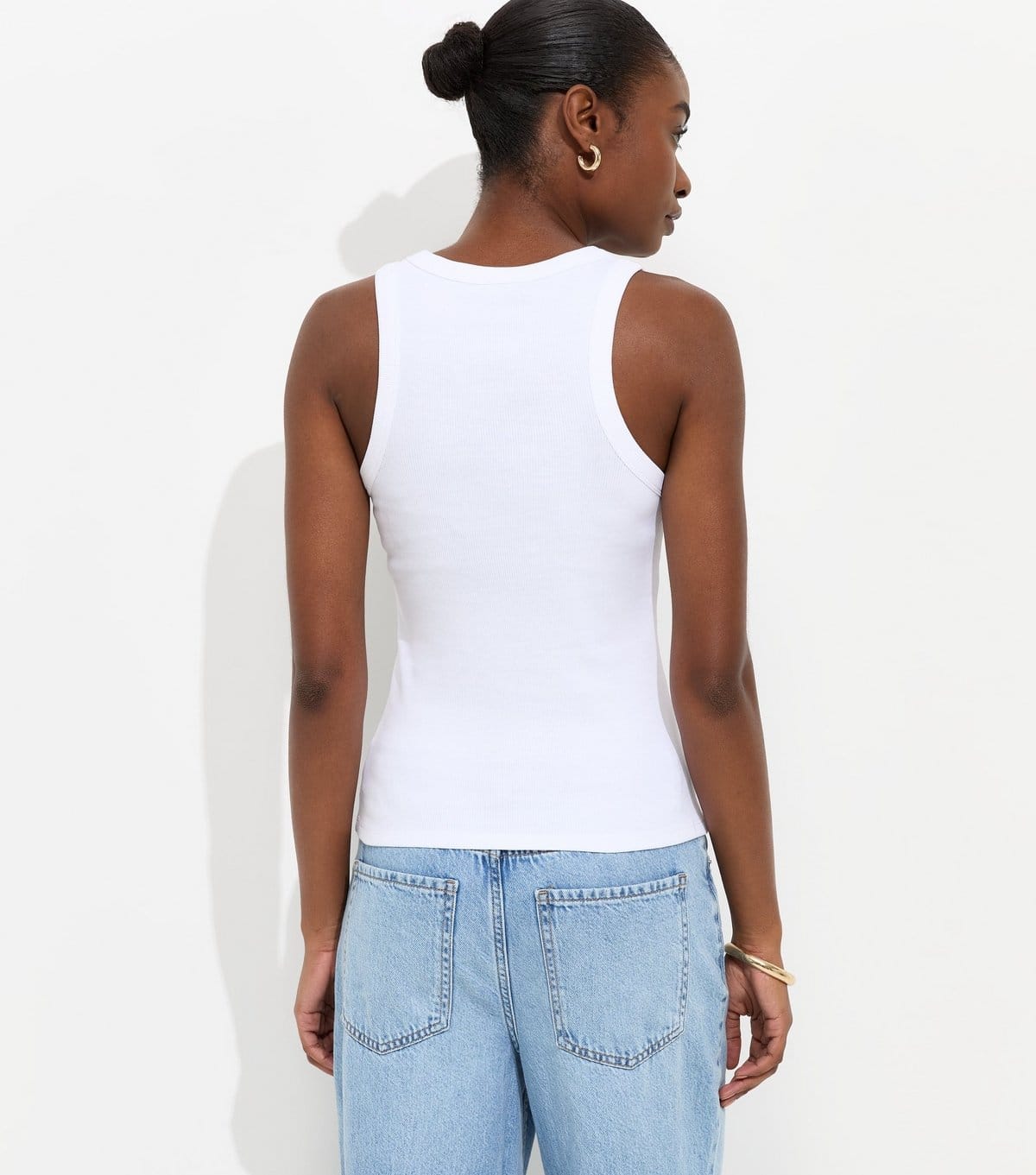 New Look Women's White Racer Back Vest Top New Look - 4