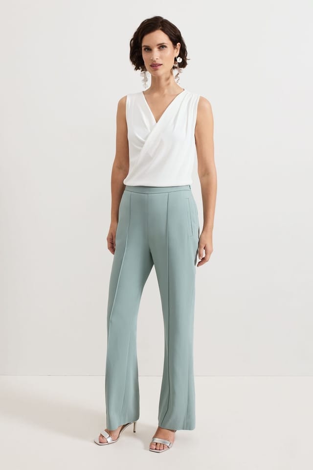 Phase Eight Phase Eight Women's Bowen Eau De Nil Suit Trousers in Duck Egg Blue - 3