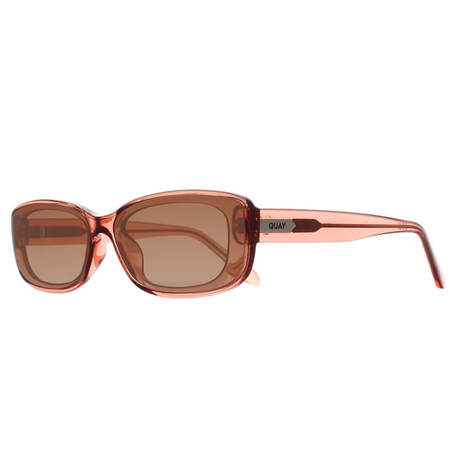 Quay Quay Women's Rectangle Pale Rose Sepai Brown Gradient Vibe Check in Pink - 2