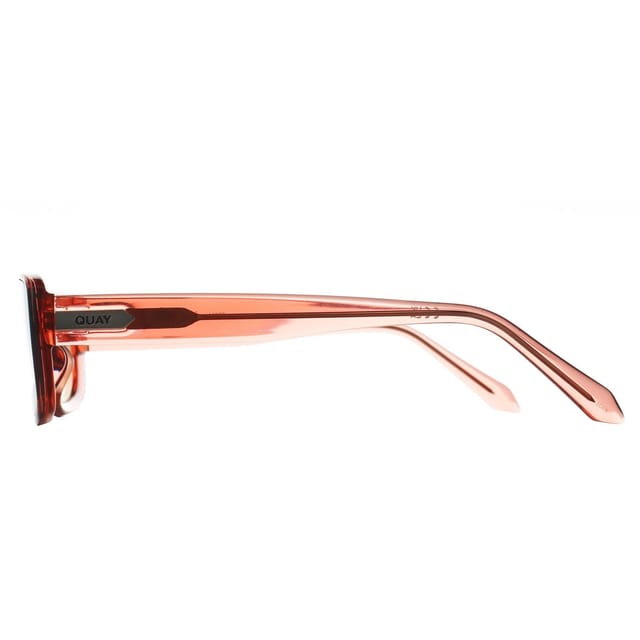 Quay Quay Women's Rectangle Pale Rose Sepai Brown Gradient Vibe Check in Pink - 3