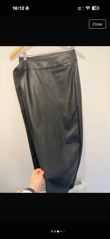 Never Fully Dressed BNWT Never Fully Dressed Vegan Leather Wrap Skirt