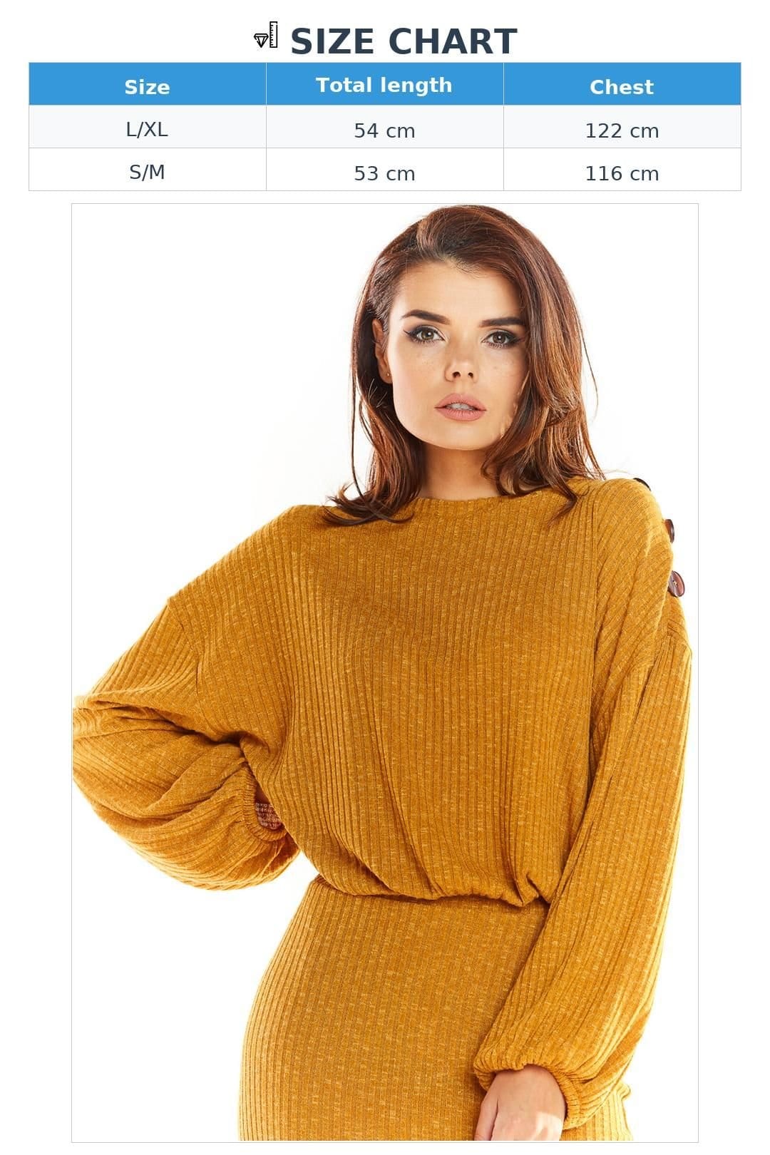 Love Lace Love Lace Women's Kimono Sleeve Oversized Long Sleeve Sweater in Mustard - 4