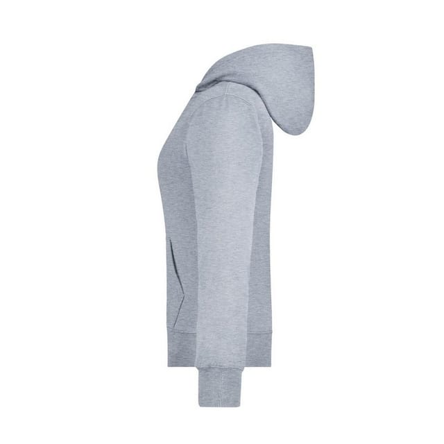 James and Nicholson James and Nicholson Women's Full Zip Hoodie in Grey - 3