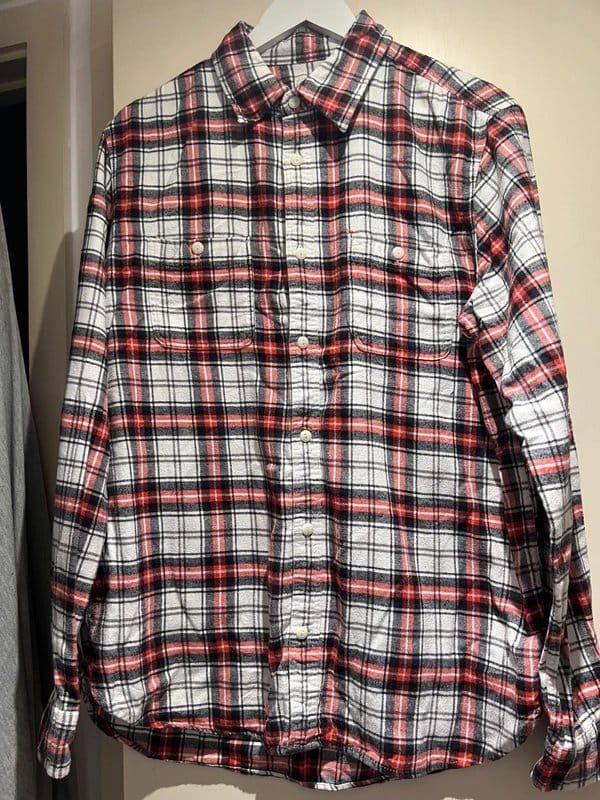 GAP GAP Red Plaid Shirt L - 1