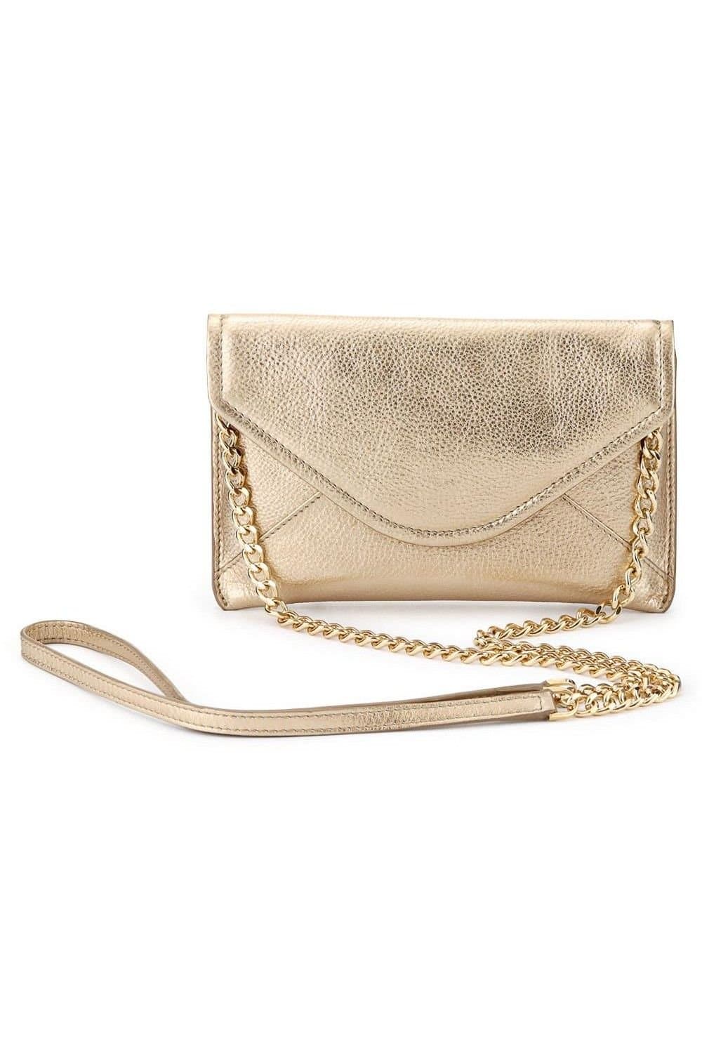 Jones Bootmaker Jones Bootmaker Gold Leather Shoulder Bag