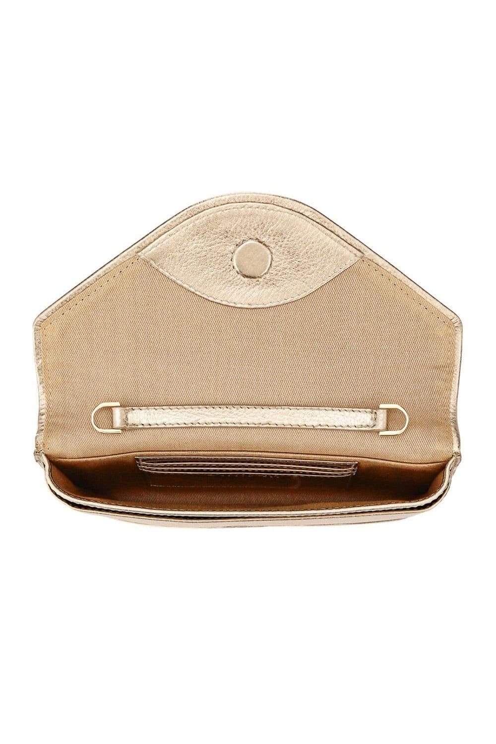 Jones Bootmaker Jones Bootmaker Women's Wuxi Leather Shoulder Bag in Gold - 4
