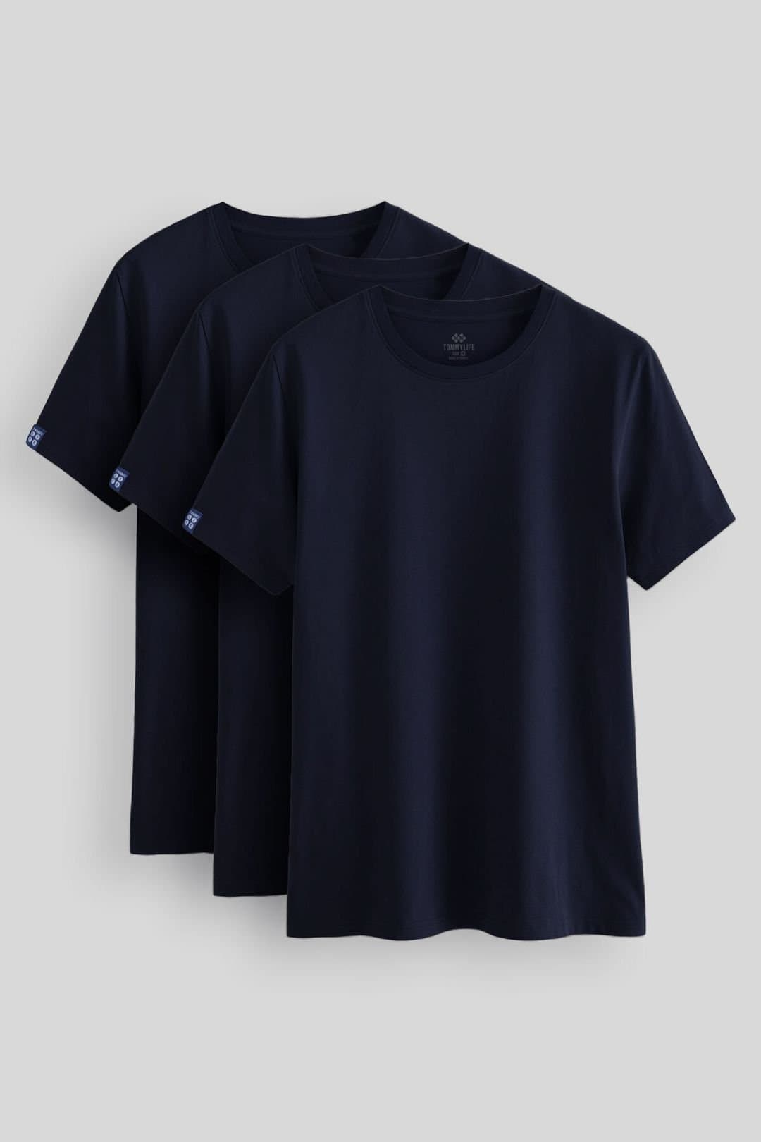 Tommy Life Tommy Life Men's Comfort Fit Crew Neck T-Shirt in Midnight