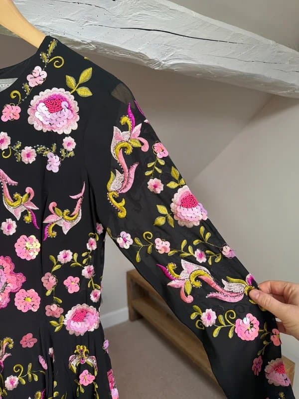 ASOS ASOS embellished embroidered sequin floral mini dress