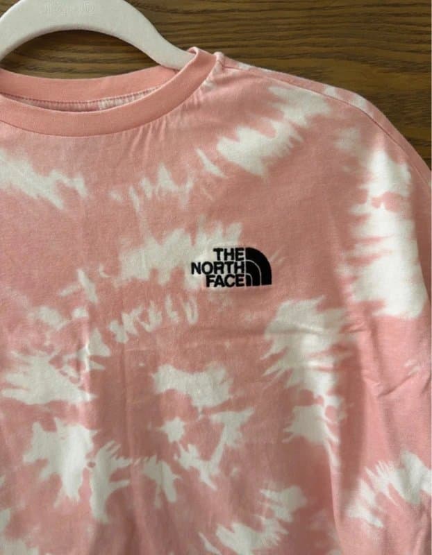 The North Face The north face tshirt size xs oversized pink and white