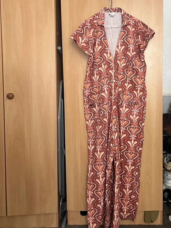 ASOS Design Retro orange jumpsuit