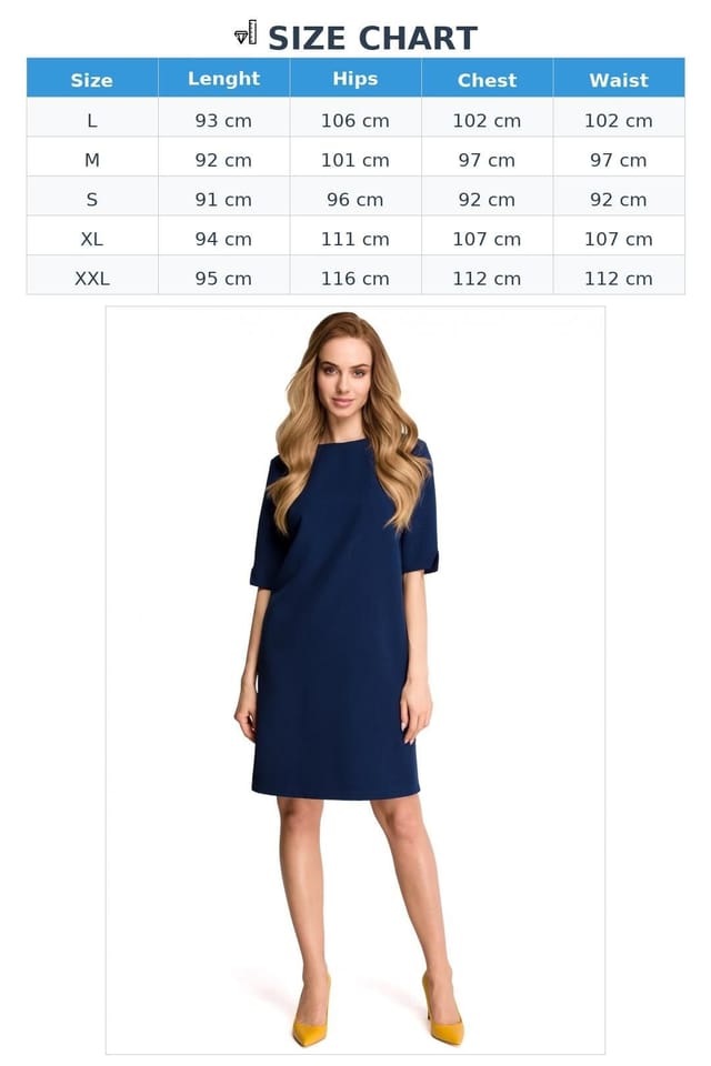 Love Lace Love Lace Women's Minimalist Back Neckline Day Dress in Blue - 3