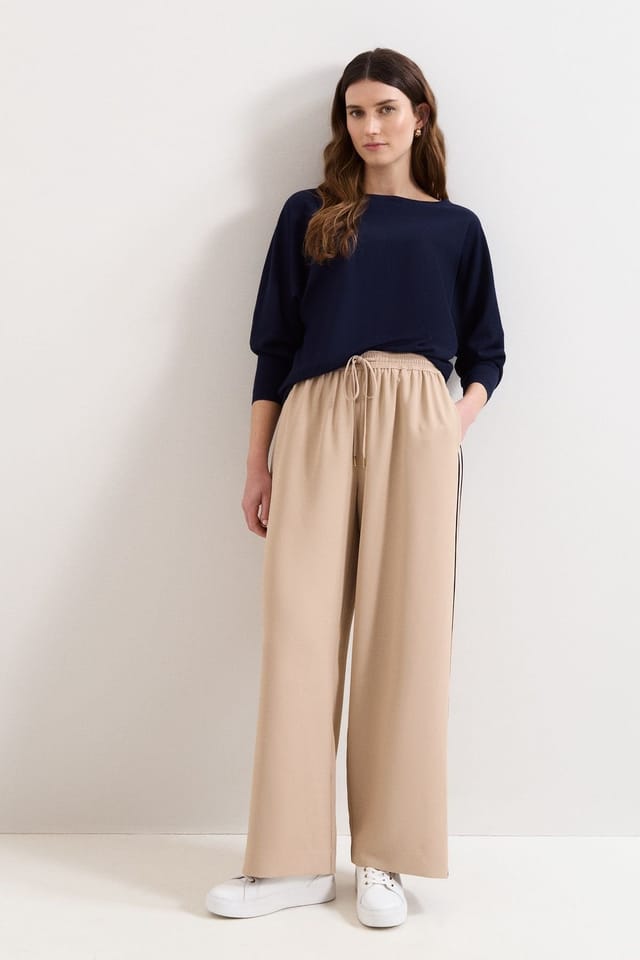 Phase Eight Phase Eight Women's Cristine Slash-Neck Knitted Jumper in Dark Navy - 3