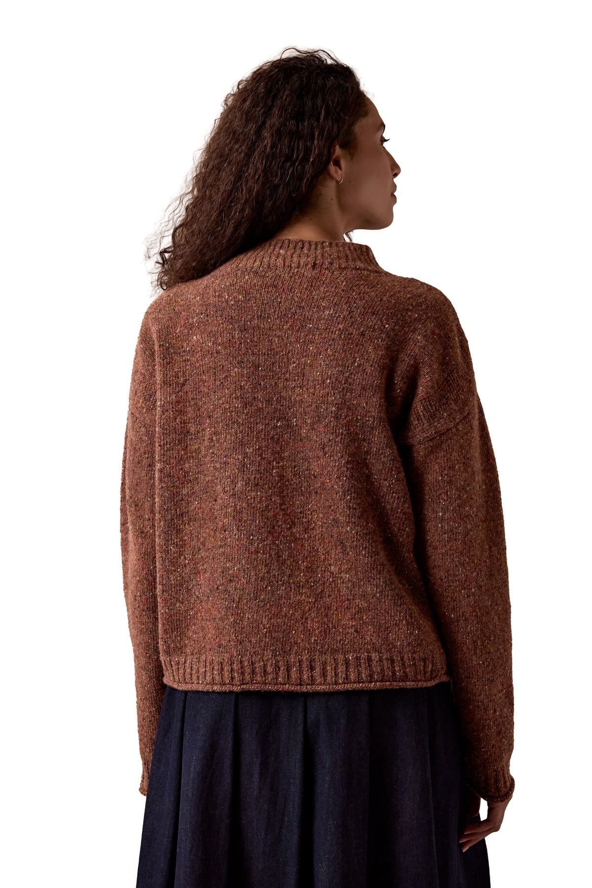 Celtic & Co Celtic & Co Women's Donegal Button Through Cardi in Maroon - 4
