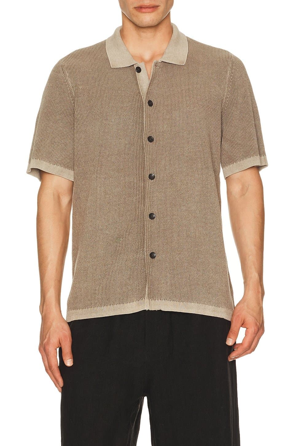 revolve Short Sleeve Sunwashed Knitted Shirt