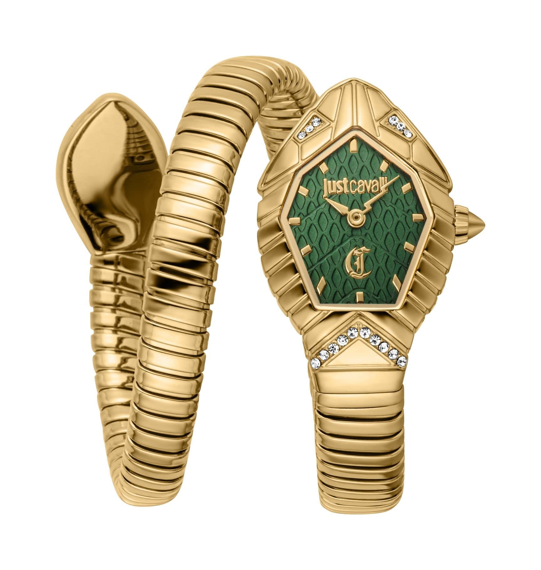 Just Cavalli Just Cavalli Women's Snake 316L Stainless Steel Watch in Gold