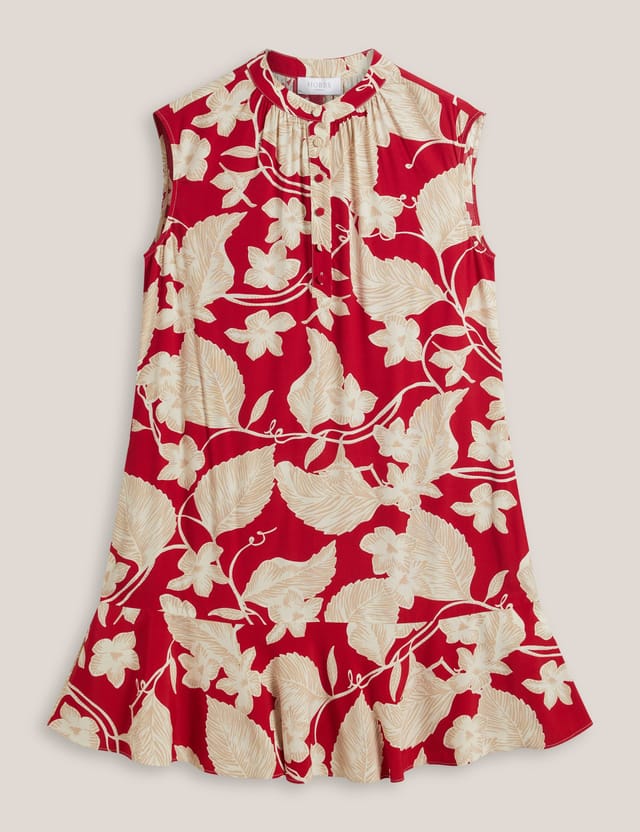 Hobbs London Hobbs London Women's Kesta Tunic Dress in Red - 2