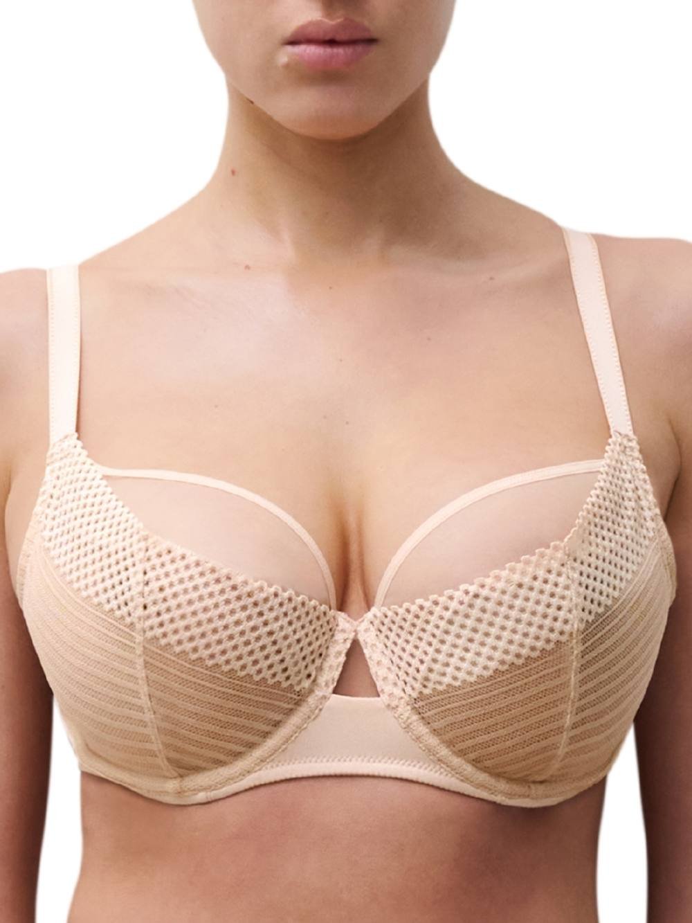 Chantelle Chantelle Women's Play Full Cup Covering Bra in Beige - 3