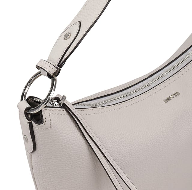 Dents Dents Women's Azurine Leather Hobo Bag in Grey - 3