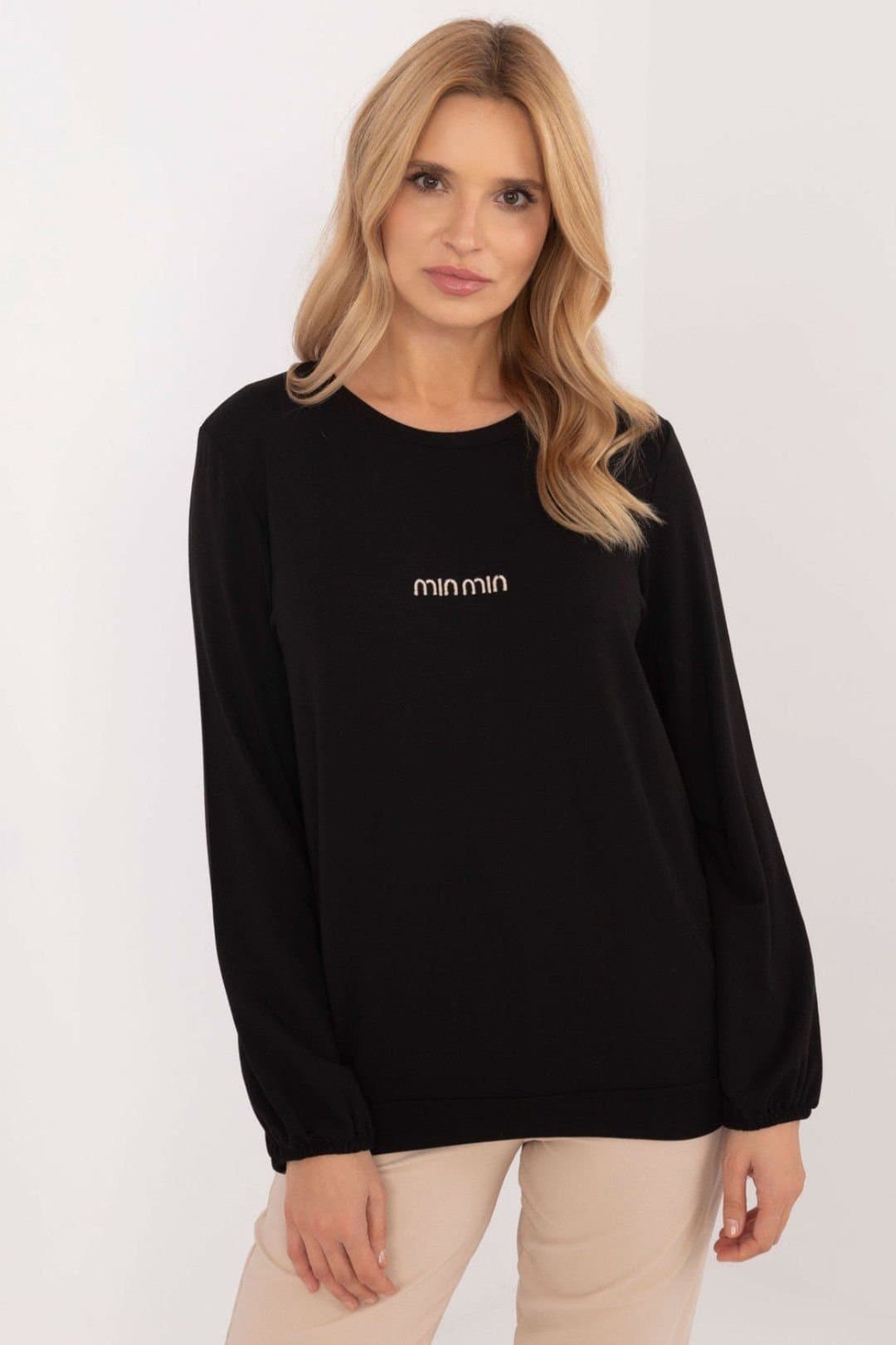 Love Lace Love Lace Black Micro Modal Elastane Overhead Blouse