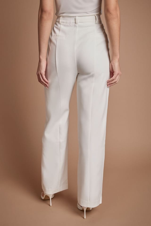 Coast Coast Women's Bridal Wide Leg Tailored Trouser in Ivory - 3