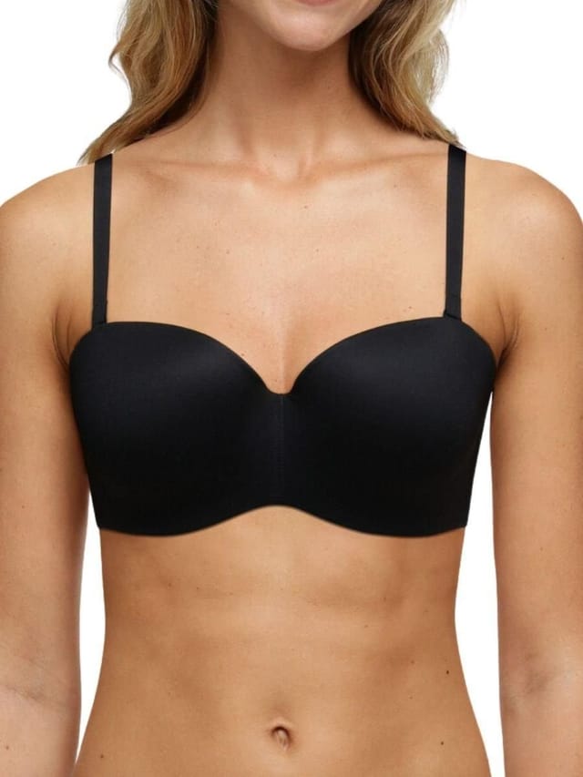 Chantelle Chantelle Women's Easy Feel Norah Bandeau T-Shirt Bra in Black - 3