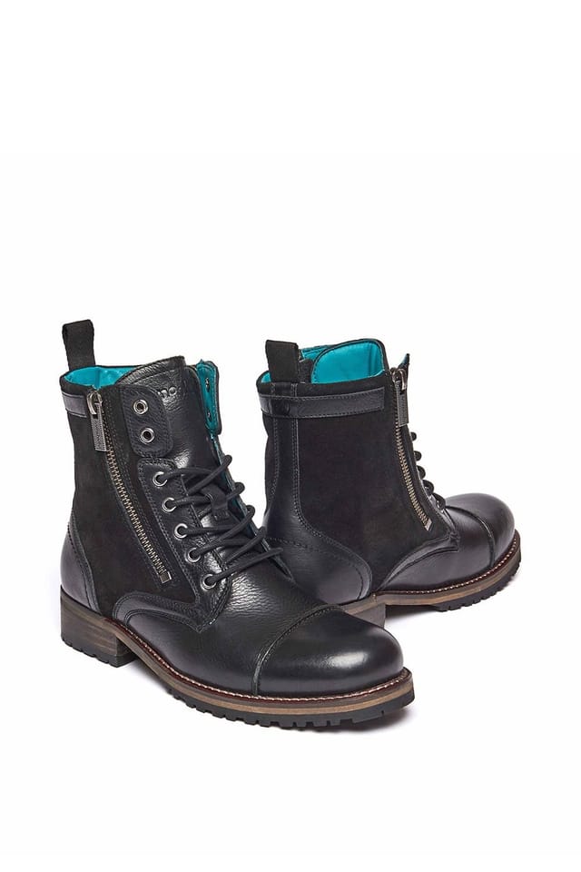 Moshulu Moshulu Women's 'Bardsey' Biker Ankle Boots in Black - 2