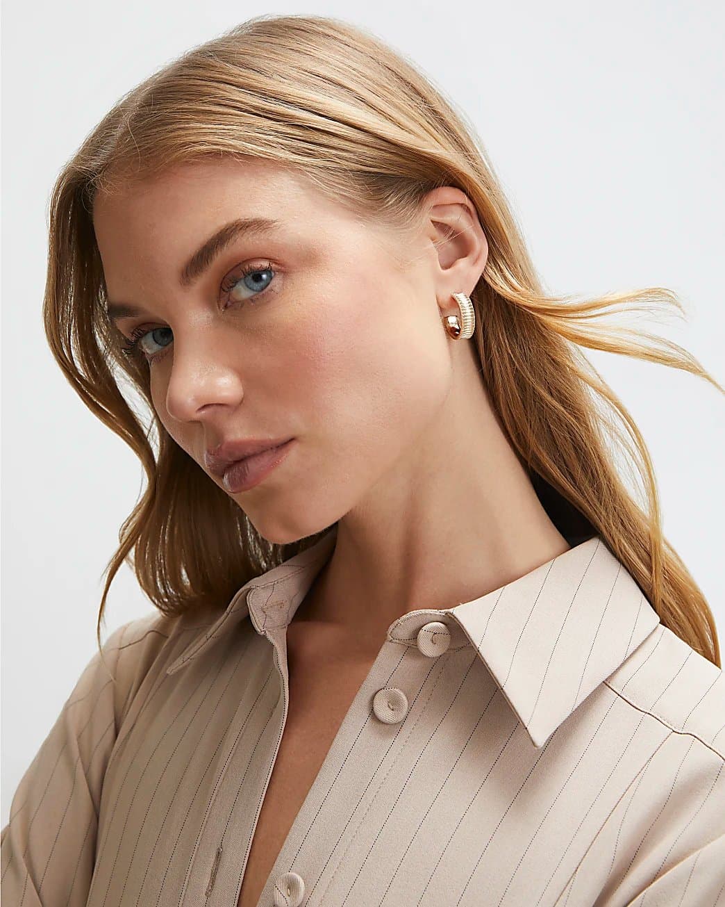 River Island River Island Womens Gold Dome Hoop Multipack Earrings