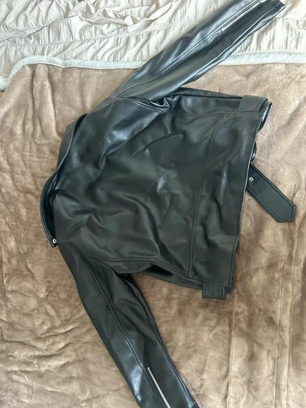 ASOS ASOS black oversized leather jacket