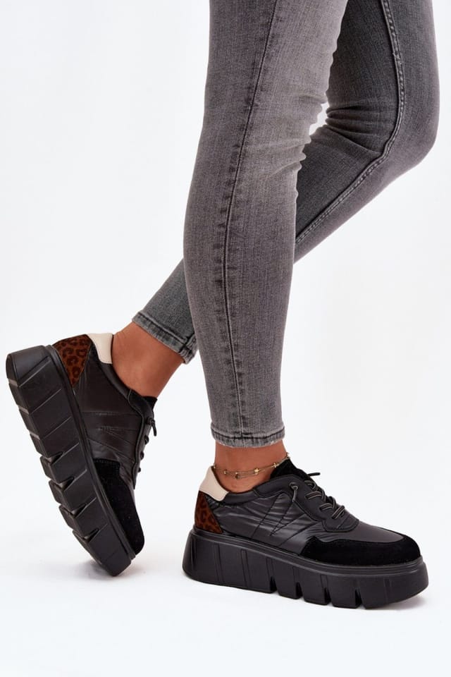 Love Lace Love Lace Women's Sport Shoes Casual Sneakers Textile & Comfort in Black - 3
