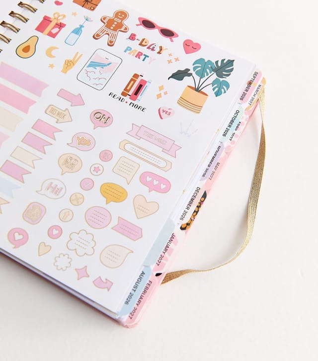 New Look Pink Organised Chaos Planner and Pen Set New Look - 2